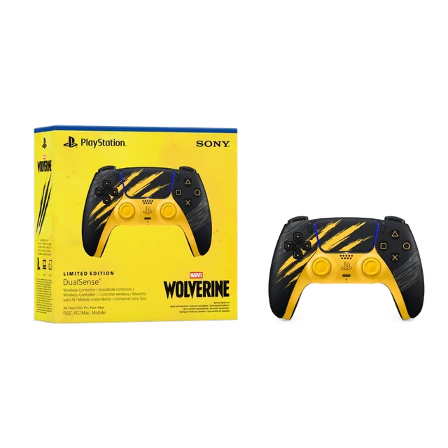 Manette sans fil DualSense • Marvel’s Wolverine Jaune Combat (édition limitée)